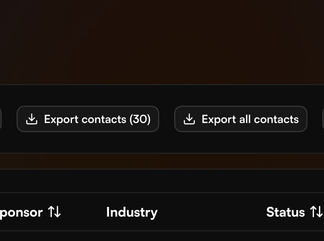 Export to your CRM with one click